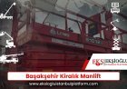 Başakşehir Kiralık Manlift
